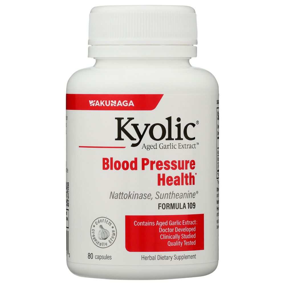 KYOLIC: Aged Garlic Extract Blood Pressure Health Formula 109, 80 Cp