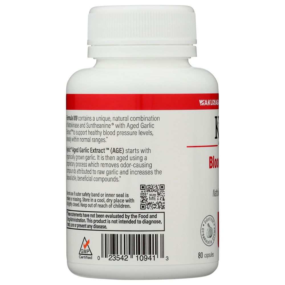 KYOLIC: Aged Garlic Extract Blood Pressure Health Formula 109, 80 Cp