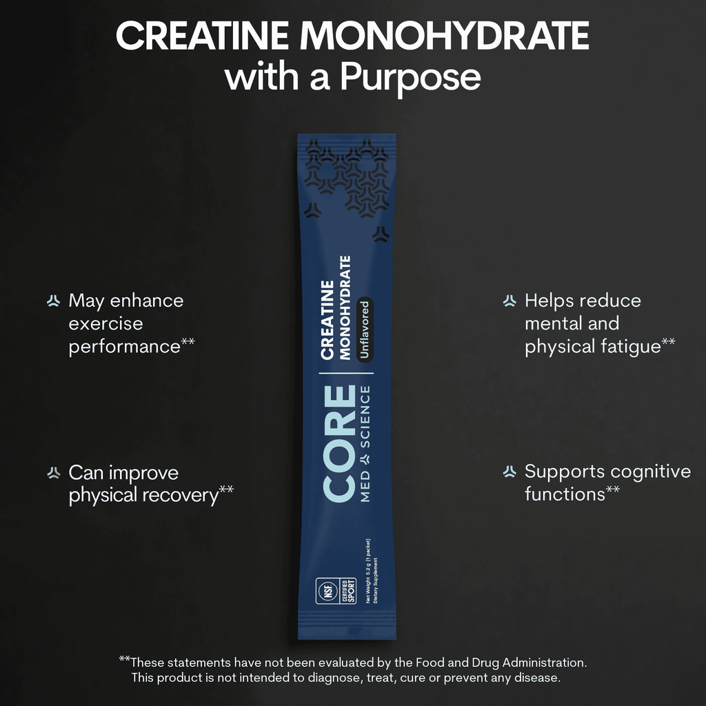 Creatine Monohydrate (45 Single-Serve Stick Packs)