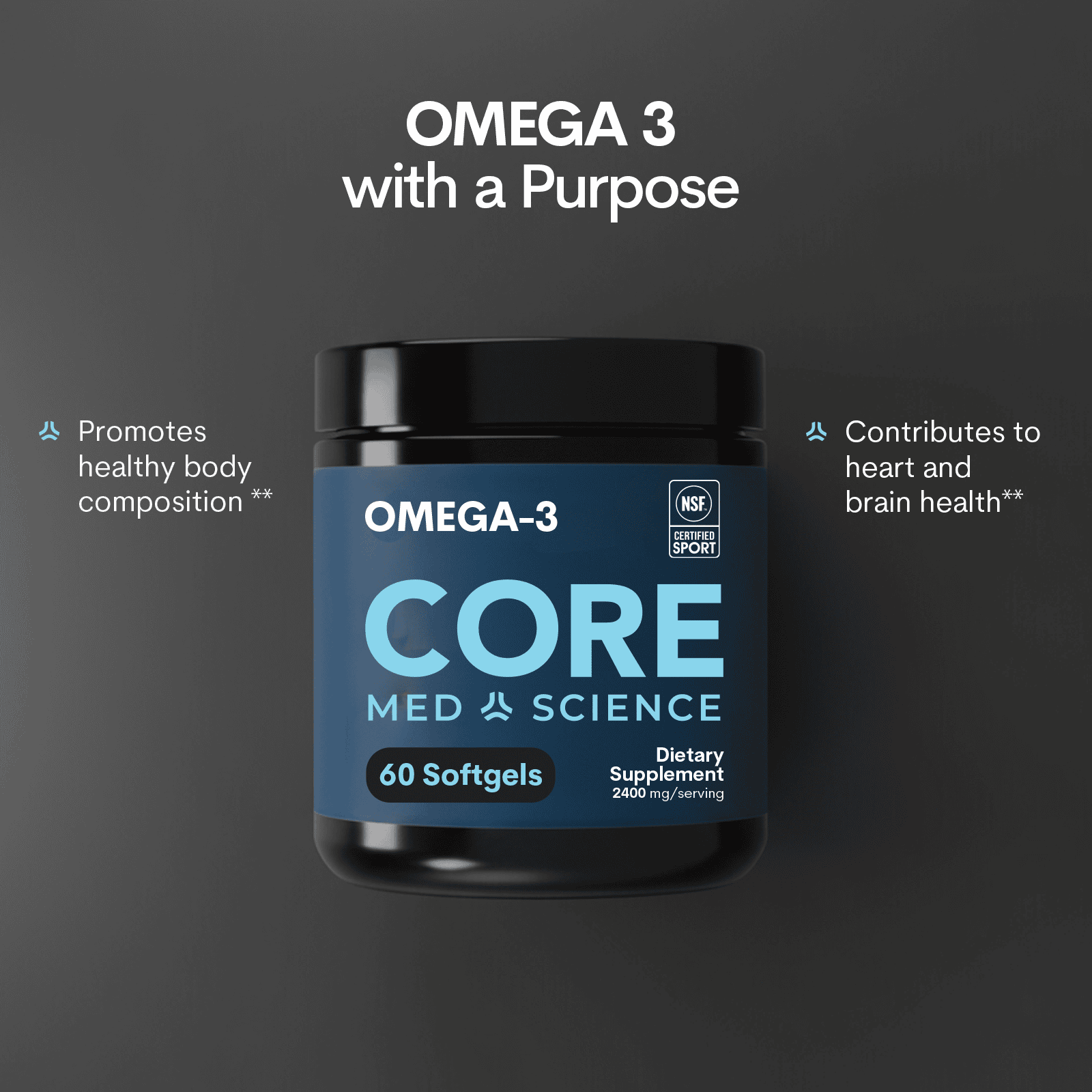 Omega-3 TG Bottle 60CT Softgels