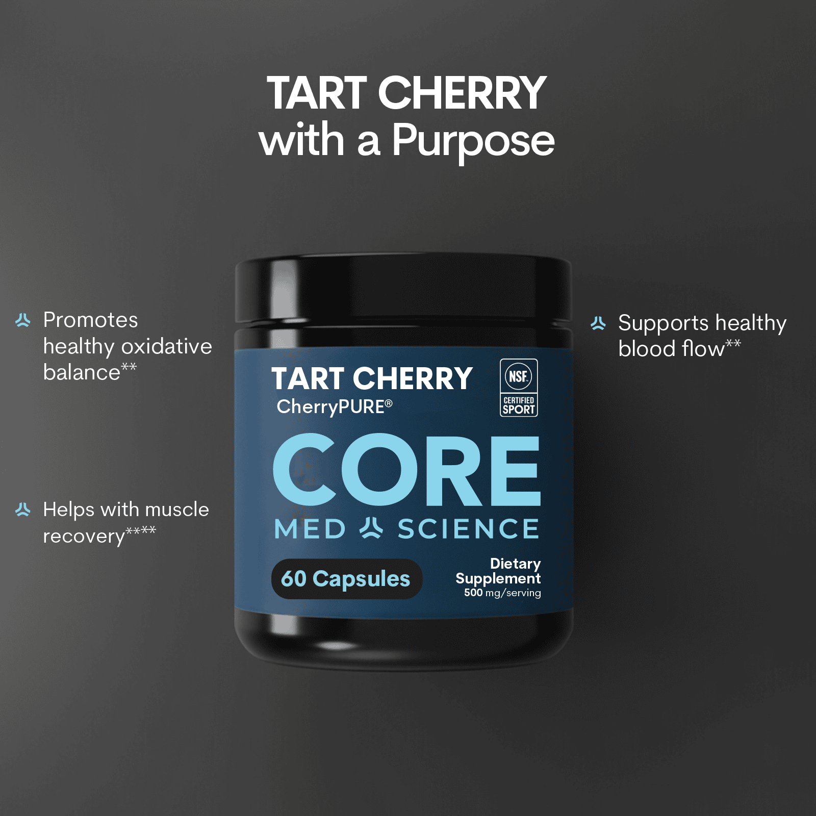 Tart Cherry Bottle 60CT Capsules