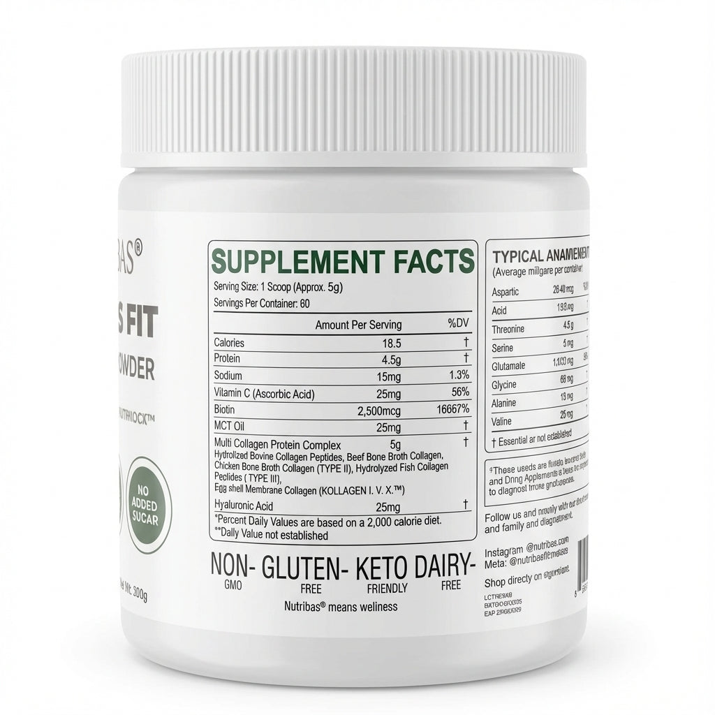 Multi Collagen Peptides Powder – Unflavored, 300g