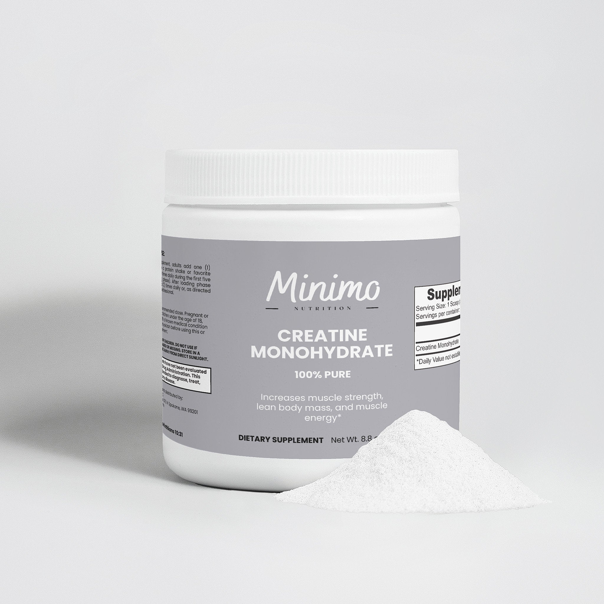 Creatine Monohydrate Powder, 8.8 oz