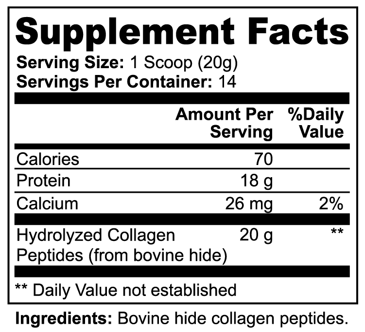 Hydrolyzed Collagen Peptides (Grass-Fed)