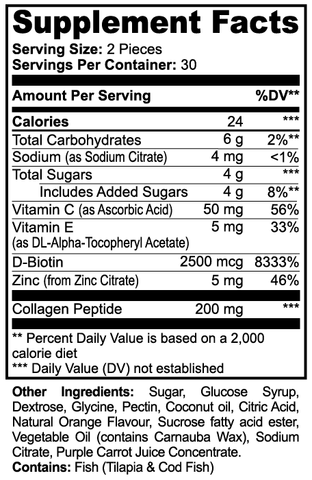 Muscle Faktor YUMMY Collagen Peptides Gummies with Vitamin C