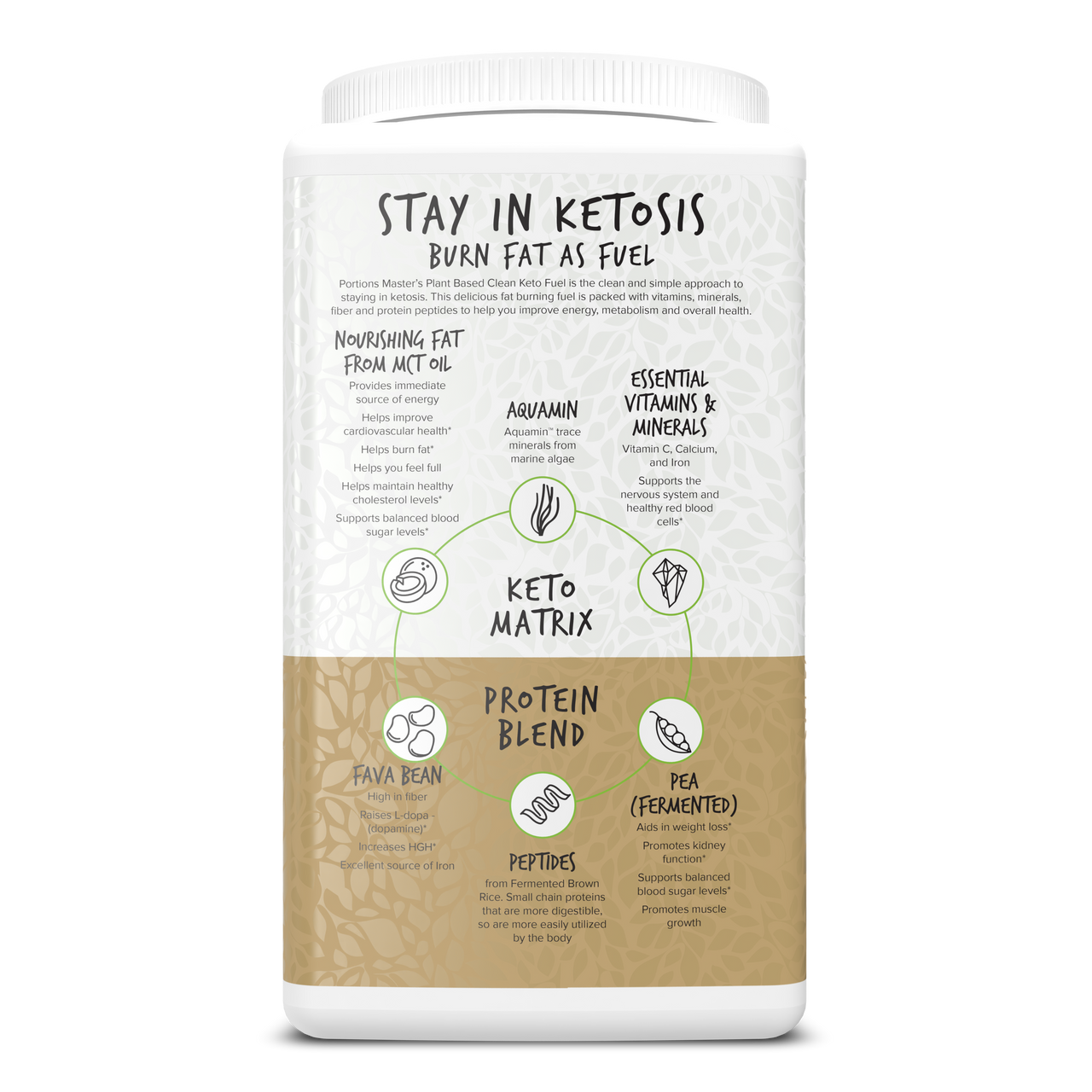 Portions Master Keto Body Protein Peptides Chocolate