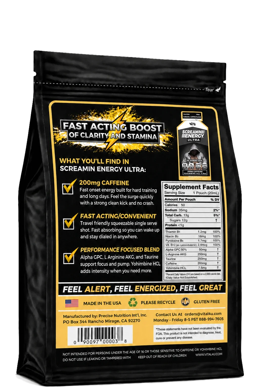 Screamin Energy Ultra Caramel Coffee