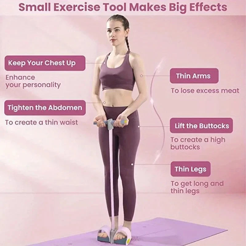 Adjustable Resistance Foot Pedal Exerciser | Home Gym Equipment for Waist Leg and Arm Training