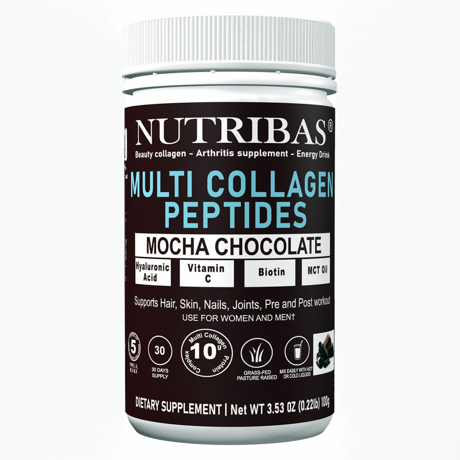 Multi Collagen Peptides Powder – Unflavored, 300g