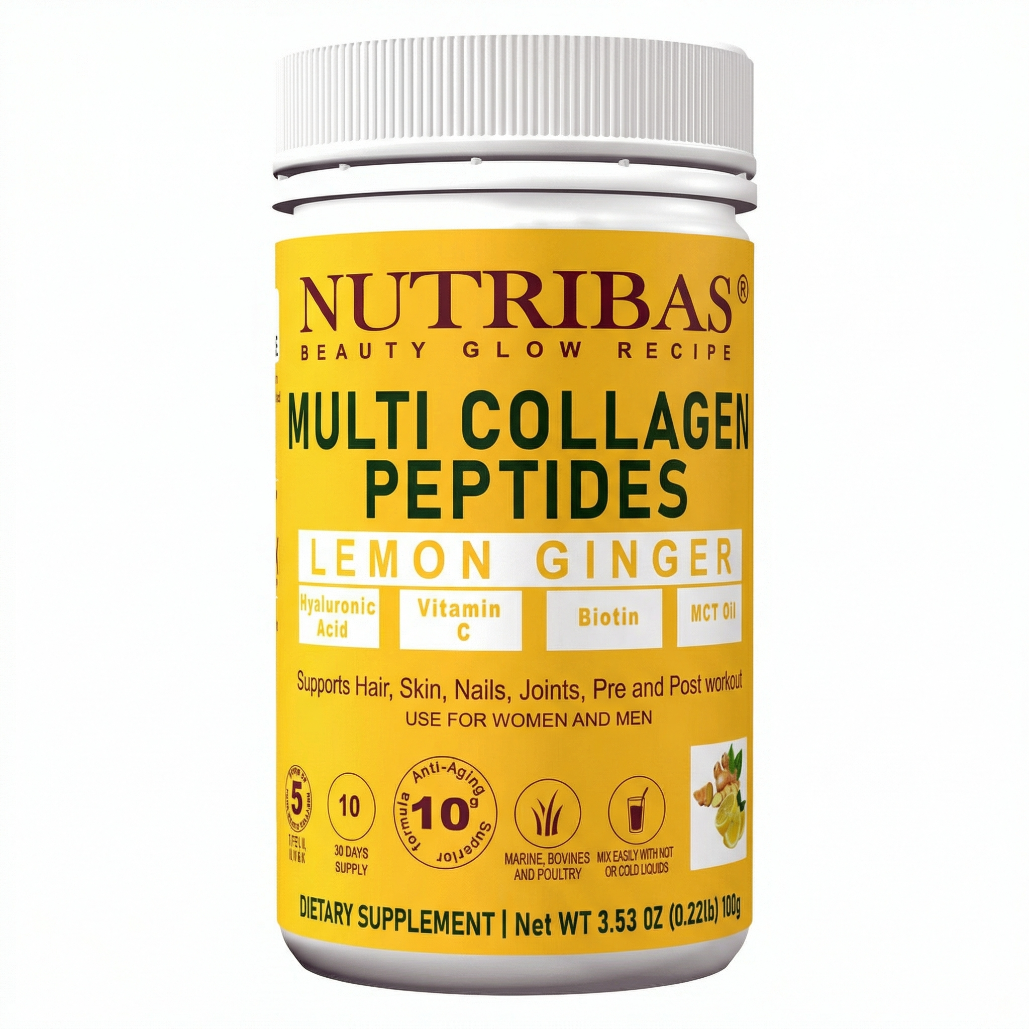Multi Collagen Peptides Powder – Unflavored, 300g
